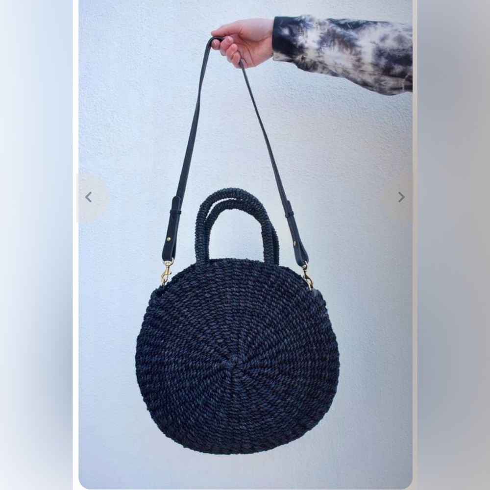 Clare V Alice Straw Circle Bag